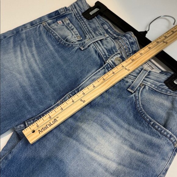 AG Adriano Goldschmied the Ex boyfriend Slim Leg Light Blue Straight Jeans - Picture 6 of 8